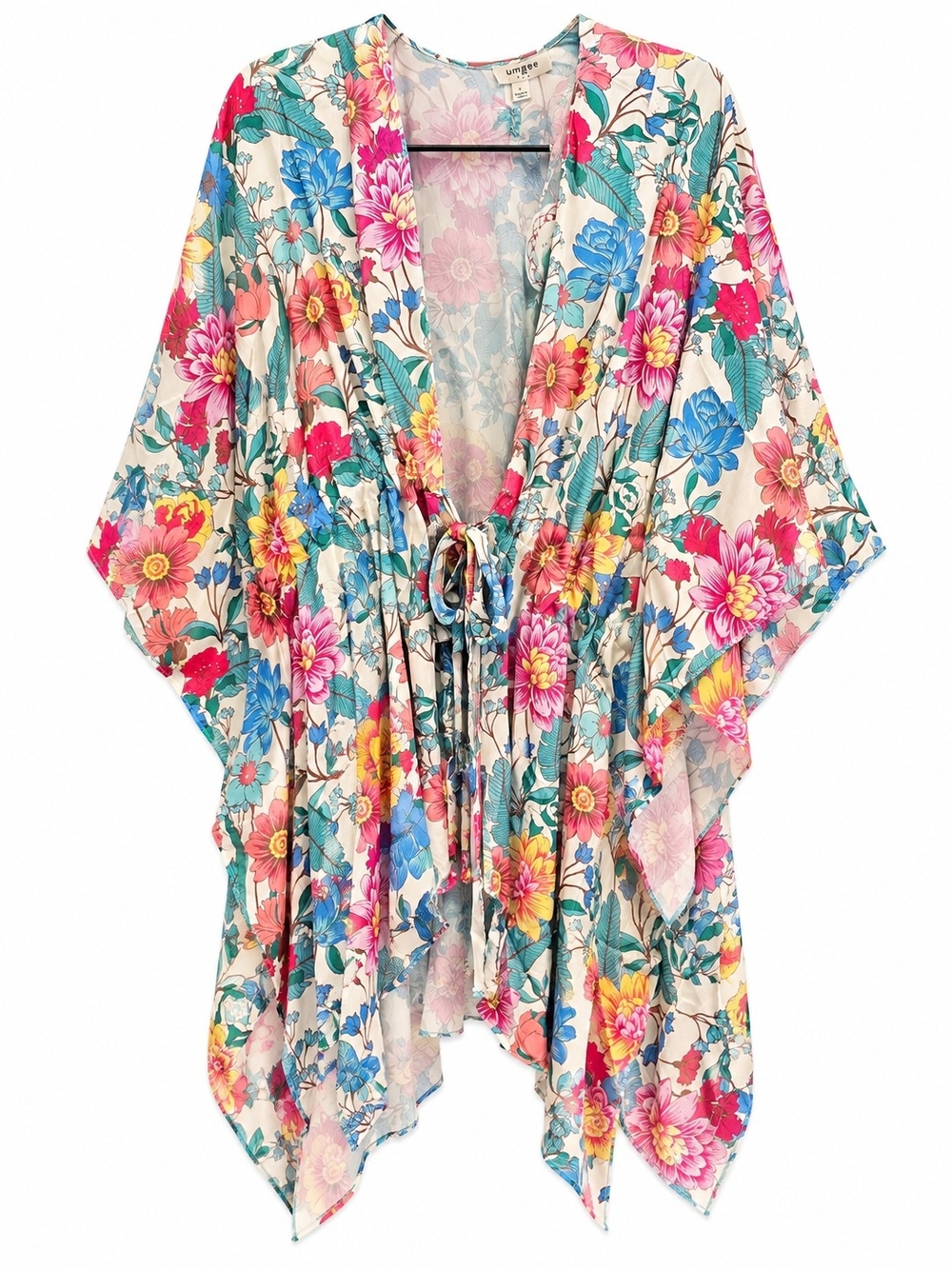Umgee Multicolor Floral Tie-Front Wrap